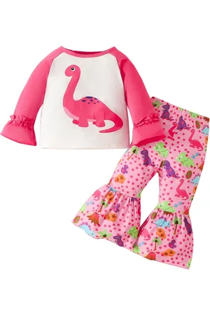 Stylecast Infant Girls Pink Printed Top with Trousers