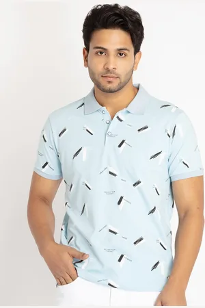 Status Quo Men Typography Printed Polo Collar Cotton T-shirt