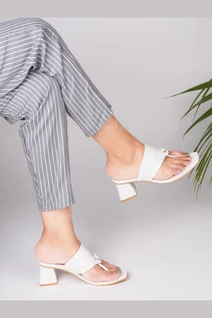 JM Looks Open Toe Block Heels