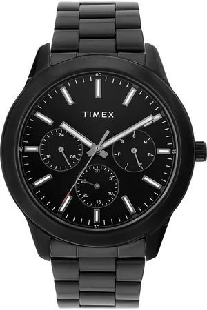 Timex Men Brass Dial & Stainless Steel Bracelet Style Straps Analogue Watch- TWEG185SMU10