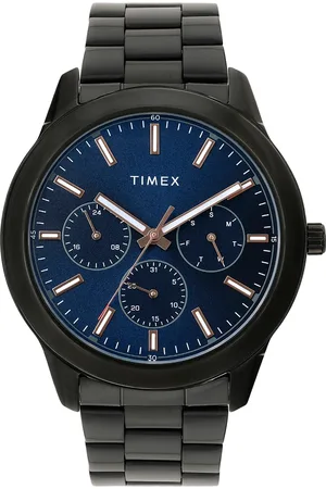 Timex Men Brass Dial & Stainless Steel Bracelet Style Straps Analogue Watch- TWEG185SMU11