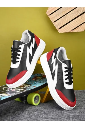 John Karsun Men Colourblocked Antibacterial Comfort Insole Sneakers