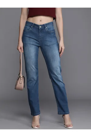 Kenneth Cole Women Straight Fit Light Fade Stretchable Jeans