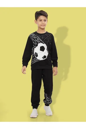 Ninos Dreams Boys Printed Pure Cotton T-shirt with Pyjamas