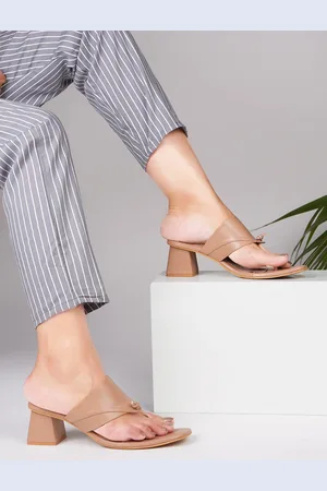 JM Looks Open Toe Block Heels