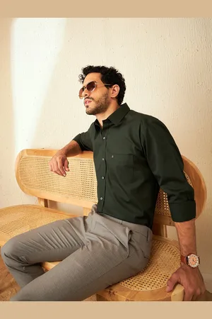 DENNISON Smart Spread Collar Cotton Formal Shirt