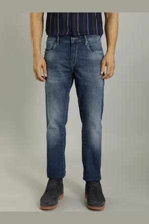 Indian Terrain Men Brooklyn Slim Fit Mid-Rise Heavy Fade Clean Look Stretchable Jeans