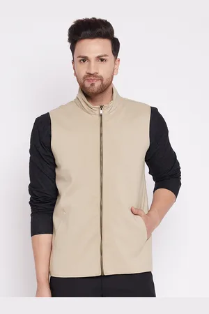 Even Men Beige Tailored Jacket