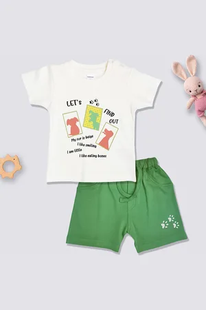 Moms Love Boys Printed Cotton Clothing Set