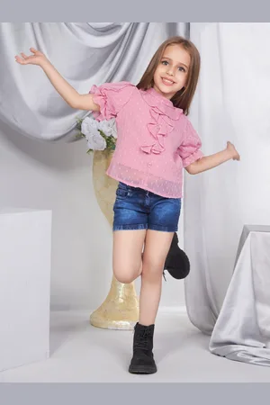 Peppermint High neck Bell Sleeve Top