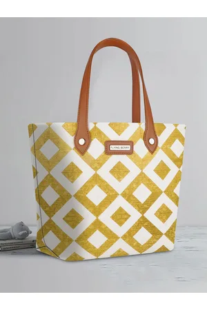 FLYING BERRY Geometric Printed Shopper Tote Bag