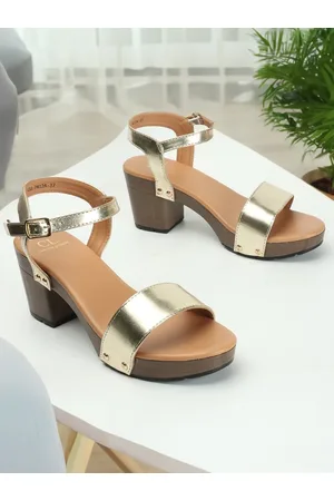 Buy Carlton London Block Heel Sandals - Heels for Women 20817036 | Myntra