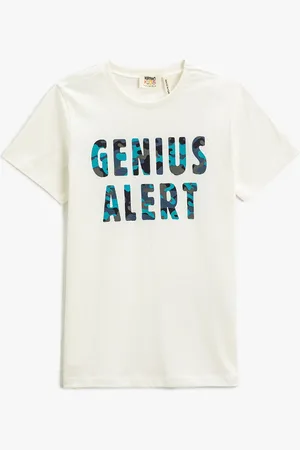 Koton Boys Typography Printed Pure Cotton T-shirt
