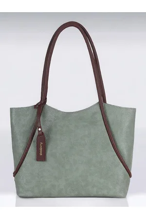 DressBerry Green Shopper Shoulder Bag