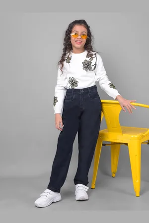 Crimsoune Club Girls Mid Rise Stretchable Jeans