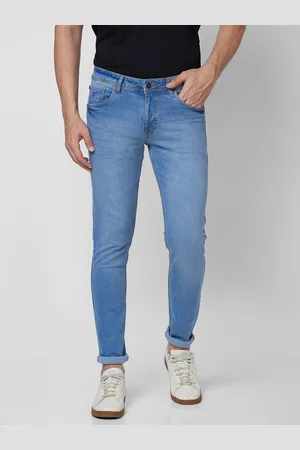 Giordano Men Mid-Rise Slim Fit Light Fade Stretchable Jeans