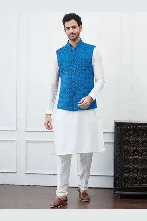 See Designs Embroidered Pure Cotton Nehru Jackets