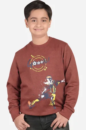 BodyCare Boys Graphic Printed Fleece Sweatshirt