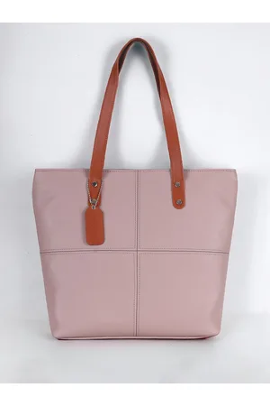 DressBerry Pink Oversized Shopper Shoulder Bag With Tasselled