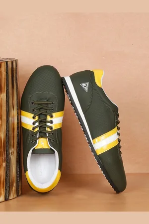 LOUIS STITCH Men Green Three Patch Casual Sneakers