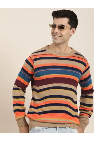 HERE&NOW Men Striped Pullover
