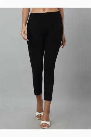 CANTABIL Women Mid-Rise Plain Cotton Regular Trousers