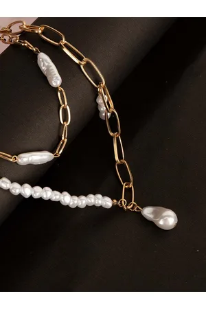 Kazo Gold-Plated Pearls Layered Necklace