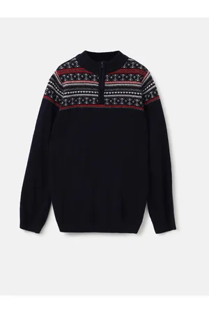 Benetton Boys Geomeric Printed Pullover