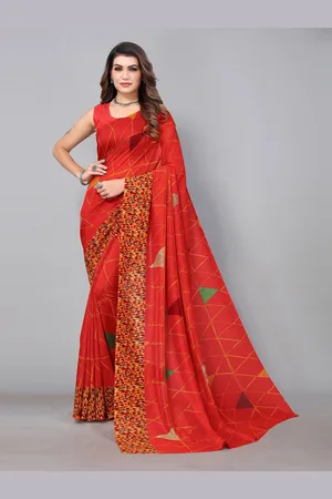 HRITIKA Pure Georgette Saree