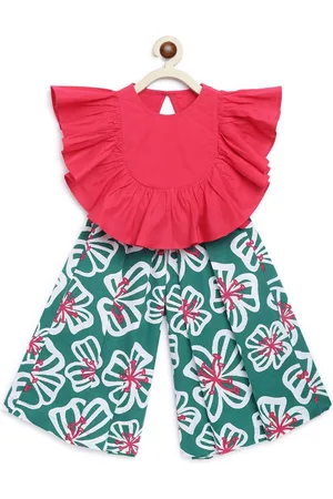 Tiber Taber Girls Pure Cotton Top with Culottes