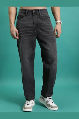 Highlander Men Loose Baggy Fit Light Fade Cotton Jeans