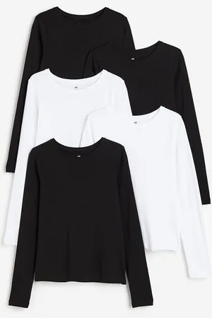H&M Girls 5-Pack Jersey Tops
