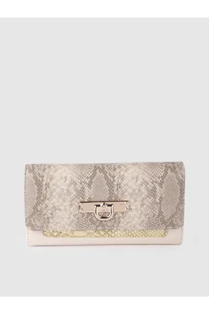 Lino Perros Women Snakeskin Printed Three Fold Wallet