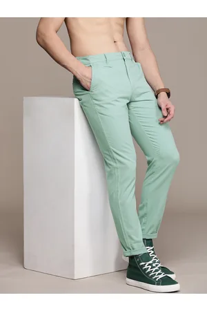 MENFLUENT Slim Fit Men Light Green Trousers - Buy MENFLUENT Slim Fit Men  Light Green Trousers Online at Best Prices in India | Flipkart.com