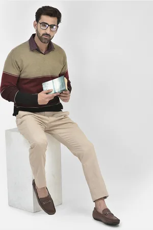 Crimsoune Club Colourblocked Long Sleevess Pullover