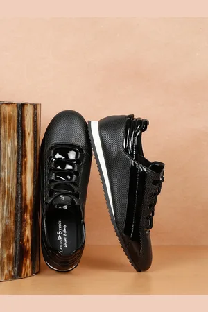 LOUIS STITCH Men Shiny Strap Casual Sneakers