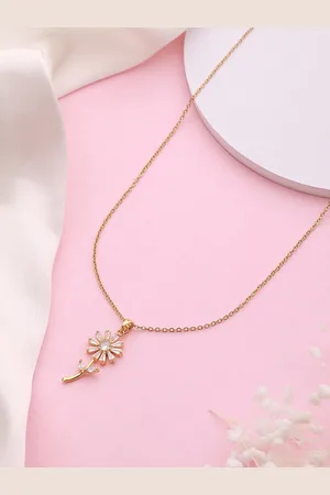 Jazz and Sizzle Gold-Plated Cubic Zirconia Contemporary Pendant With Chain