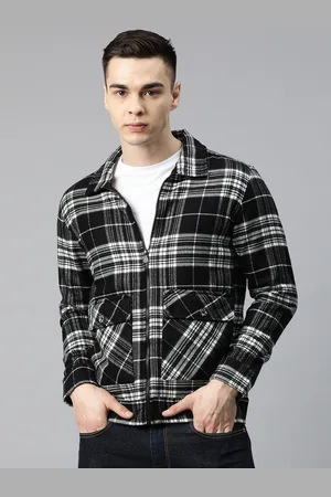 Pierre Carlo Men Checked Casual Shacket
