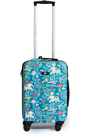 Chumbak Elephant Paisley Printed Hard-sided Small Trolley Suitcase-50L