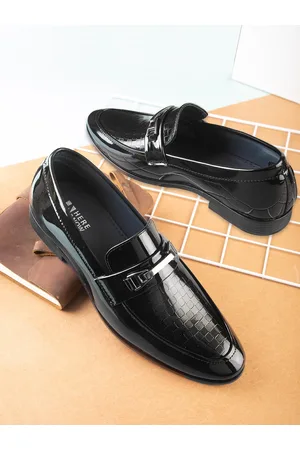HERE&NOW Men Textured Formal Loafers