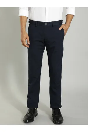 Buy Men's Brooklyn Fit Polyester Blend Trouser Online | Indian Terrain