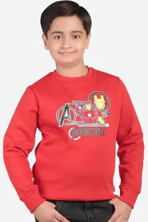 BodyCare Boys Avengers Printed Pullover Fleece Sweatshirt