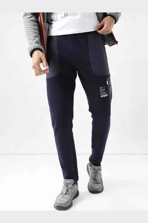 Buy Wildcraft Men Navy Blue Solid Cargo Trousers - Trousers for Men 1779593  | Myntra