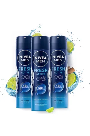 Nivea Men Set of 3 Fresh Active Long Lasting Deodorant