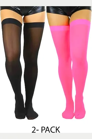 BAESD Pack Of 2 Thigh-High Sheered Stockings