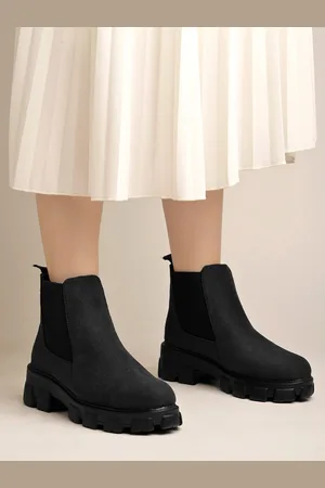 Shoetopia Women Block Heeled Chunky Boots