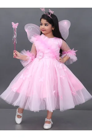 BAESD Girls Floral Net Fit & Flare Party Dress