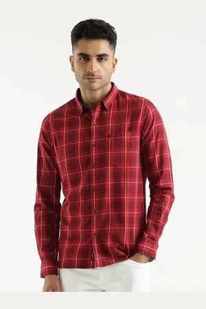WROGN Men Custom Tartan Checks Opaque Checked Casual Shirt