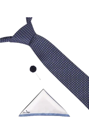 Louis Philippe Men Embroidered Accessory Gift Set
