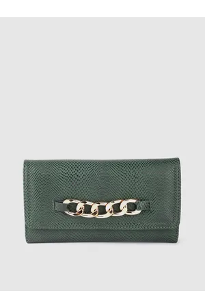 Lino Perros Women Snakeskin Textured Three Fold Wallet